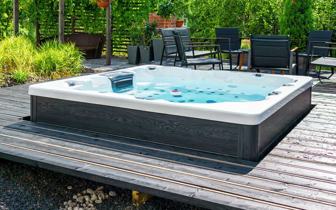 Large hot tub