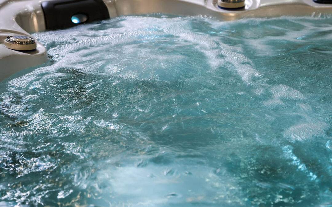 water boils and massages in the Jacuzzi